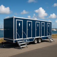 Luxe 8.5m événements en plein air mariage toilettes publiques Portable douche maison Portable toilettes toilettes remorques