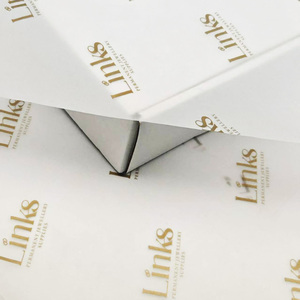 Papel de Seda Ecológico con Logotipo Dorado Impreso para Envolver Ropa, Servicios de Personalización, Sin Olor ni Decoloración - Product Image 1