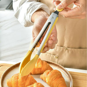 Pince alimentaire multifonctionnelle en silicone anti-chaud à haute température outils de cuisine de cuisson et de pâtisserie pour Steak <span class=keywords><strong>pain</strong></span> Barbecue Grill - Product Image 2