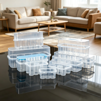 Boîtes en plastique transparent jetables de 3 ml à 20 ml, lot de 10, pour étuis de voyage transparents et petits étuis pour flacons de vaccin – Vente en gros