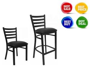 Silla <span class=keywords><strong>Alessandro</strong></span> de Metal Negro - Asiento de Vinilo Negro - Product Image 5