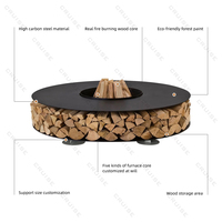CRUISE Villa de taille personnalisée Terrasse extérieure sans fumée Cheminée en bois/gaz/alcool/atomisé/électronique Foyer autoportant de 1200mm