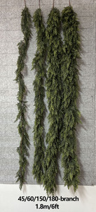 Ghirlande Spesse e Lussureggianti di Aghi di Pino, Cedro e Cipresso Finti Verdi Realistici, Morbide al Tatto <span class=keywords><strong>per</strong></span> Decorazioni di Capodanno e <span class=keywords><strong>Natale</strong></span> - Product Image 5