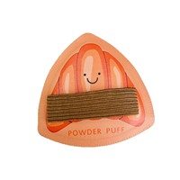 JLYSolid Houppette triangulaire en forme de croissant en polyuréthane hydrophile ultra-douce, respectueuse de la peau, très élastique, double usage (humide et sec)