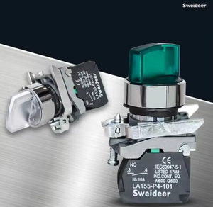 Işıklı kontrol düğmesi ile XB4/P4Precision-Adjustment döner seçici anahtarı, 2 vitesli/3 vitesli dişli, çoklu gösterge rengi - Product Image 3