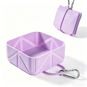 Bol pliable en silicone pour animaux de compagnie, 500 ml, pliable, pour l'eau et la nourriture, pour chiens et chats, pour les promenades en plein air, le camping - Product Image 1