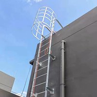 Échelle de sécurité + Échelle verticale fixe + Échelle de secours incendie + Fabricant sur mesure
