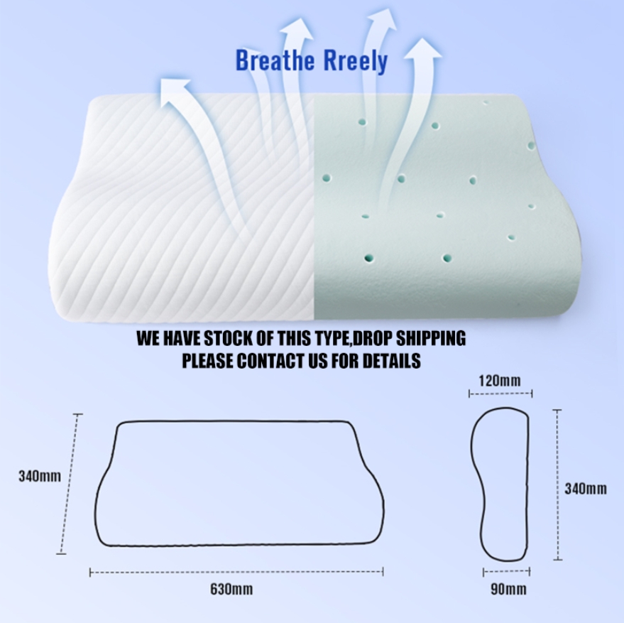 630*340*120/90mm-big size-blue memory foam filling