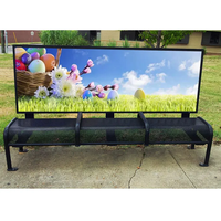 Mobilier d'extérieur en acier banquette publicitaire extérieur parc extra longue banquette métallique chaise extérieur jardin rétro banquette arrière