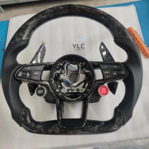 Volant sport en fibre de carbone personnalisé pour les modèles <span class=keywords><strong>Audi</strong></span> R8 <span class=keywords><strong>TT</strong></span> TTS T <span class=keywords><strong>RS</strong></span> A6 A7 A3 A4 A5, offert gratuitement pour tous les modèles de voitures - Product Image 3