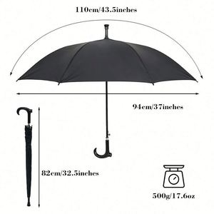 Parapluie de golf personnalisé en promotion, cadeau d'affaires, impression de logo publicitaire, parapluie droit coupe-vent et imperméable pour la pluie - Product Image 2