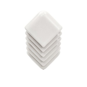 Piastrella Angolare Marocchina Bianca 4,5 X 4,5 X 4,5 Cm Finitura Lucida Bordi Irregolari Spessore 6 Mm - Product Image 5