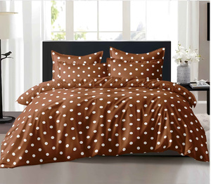 Parure de lit et draps imprimés en <span class=keywords><strong>tissu</strong></span> satiné <span class=keywords><strong>microfibre</strong></span> 100 % polyester 90 g/m² pour mariages et jeunes filles, par Fabric Factory - Product Image 2
