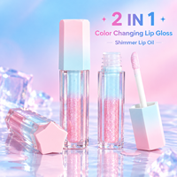FAIRY LG289 Huile à lèvres liquide hydratante et brillante avec paillettes, enrichie en ingrédients chimiques, deux-en-un, nouveau design, OEM, personnalisation privée