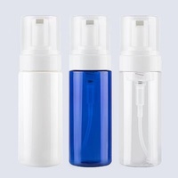 Bouteille pompe moussante en plastique PET 120 ml (4 oz) avec logo personnalisé pour savon liquide, nettoyant visage, emballage de soins de la peau, produits de soins personnels et cosmétiques