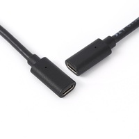 Câble USB Type C Femelle vers Type C Mâle 100W 10Gb 5A Câble de charge rapide USB pour ordinateur 0.5M