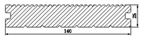 Planches de terrasse en WPC rainurées pour extérieur, jardin, piscine, terrasse en composite bois-plastique
