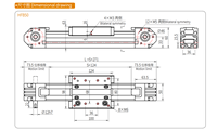 Module linéaire à courroie intégré HFB50 à longue course, moteur 400W, course de 6000 mm, vitesse de déplacement rapide de 2000 mm/s