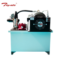 Station hydraulique à pompe à piston à déplacement variable à axe courbé avec radiateur refroidi par ventilateur pour unité de puissance hydraulique de laminoir