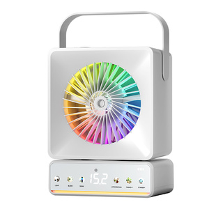 Mini Portable Desktop &amp; Home AC with 7-Color LED Lights <strong>Cooling</strong> <strong>Mist</strong> <strong>Spray</strong> &amp; Music Fan 5 Wind Speed Options - Product Image 2