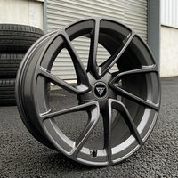 FHJ ForgeAlloy Jantes de course forgées multi-rayons noires 15-20*9J 5X112/5X114.3 Ajustement universel Personnalisable