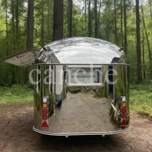 Carrito de comida móvil de flujo de aire con equipo para hornear/remolque quiosco Camper helado pizza perrito caliente - Product Image 4