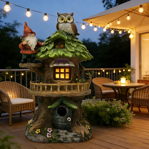 Patung Resin Ramah Lingkungan Berbentuk Dwarf dan Rumah Jamur Berkualitas Tinggi yang Laris Manis untuk Dekorasi Rumah dan Taman - Product Image 3