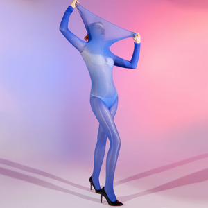 <span class=keywords><strong>Medias</strong></span> de cuerpo entero 5D ultrafinas con cuello alto que se ajustan al pecho, sin costuras, translúcidas, con aceite de caballo - Product Image 6