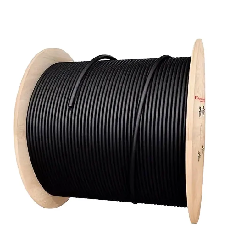 Grosir Pabrik kabel Drop optikal serat ftth luar ruangan Mode inti 6 12 24 kualitas tinggi kabel drop adss