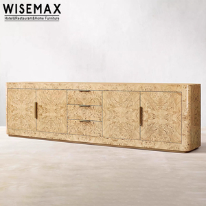 Meuble TV WISEMAX FURNITURE en bois massif de style américain, <span class=keywords><strong>console</strong></span> de salon, coffre de rangement <span class=keywords><strong>rectangulaire</strong></span> en métal avec tiroirs, chambre à coucher - Product Image 2