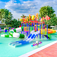 Équipement de protection contre les éclaboussures parc aquatique aire de jeux extérieure