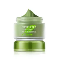 Özel etiket toz yeşil çay kil maskesi nemlendirici parlatıcı temizleme maskesi yüz organik suda çözünür yüz maskesi