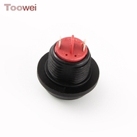Interrupteur à bouton-poussoir momentané TOOWEI, étanche IP67, non éclairé, avec borne de soudure