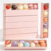 Boîtes à gâteaux haut de gamme 5 pouces, lot de 50, conformes aux normes alimentaires, avec fenêtre transparente, pour chocolats, truffes, biscuits, pâtisseries, macarons
