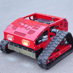 Tondeuse à gazon télécommandée, machine de désherbage pour l'agriculture, les vergers et l'aménagement paysager, petite tondeuse à chenilles automatique - Product Image 4