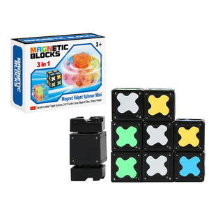 Lucky Toys Magnetic Fidget Spinner Mini Blocks <strong>Glow</strong> Magnet <strong>Cube</strong> &amp; Transformable Fidget Spinner &amp; Infinity <strong>Cube</strong> - Product Image 1