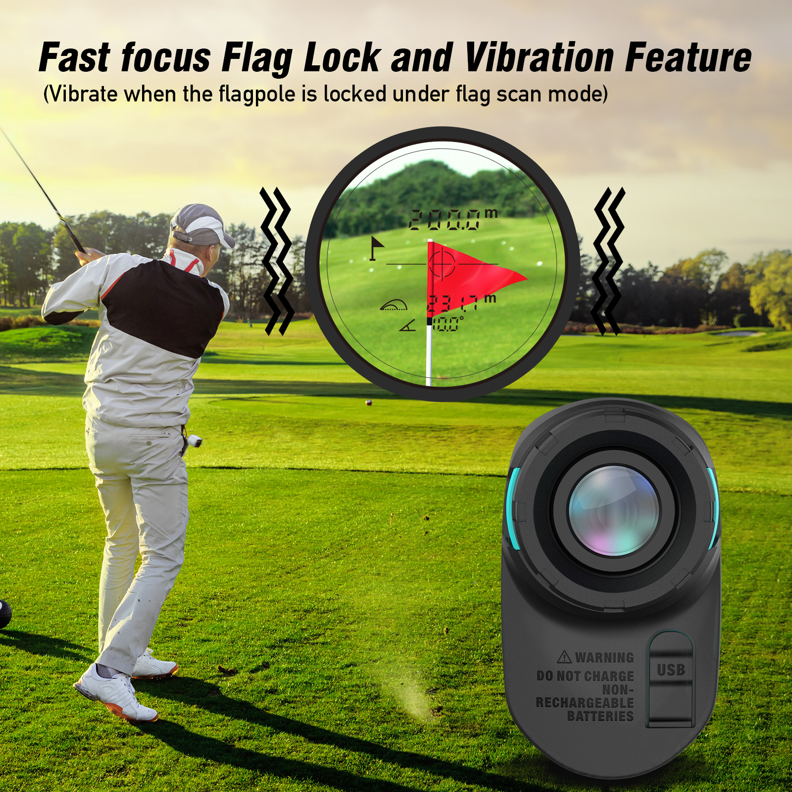 MiLESEEY PF260 Sports Golf Laser Rangefinder » 4evatech Store