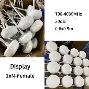 เสาอากาศสื่อสาร GSM 3G 4G 5G <span class=keywords><strong>MIMO</strong></span> คุณภาพสูง 700-4000MHz กำลังขยายสูง 30DBi X2 แบบฟีดฮอร์น โพลาไรเซชันแนวนอน+แนวตั้ง - Product Image 4