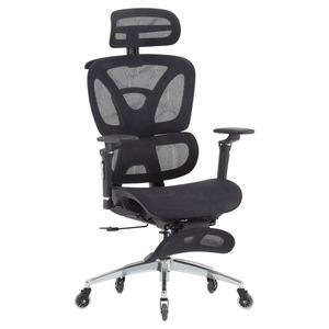 Fauteuil de bureau de direction de luxe haut de gamme avec accoudoirs 5D réglables, design moderne, ergonomique, en maille, avec repose-pieds en maille – Vente en gros - Product Image 1