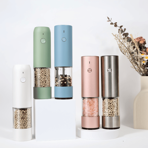 Modern Automatic <b>Pepper</b> Plastic ABS Spice Mill Kitchen Accessories Rechargeable One Button Operating System - Product Image 3