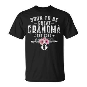 Pronto seré abuela, fundada en 2025, camiseta de embarazo para bebé - Product Image 1