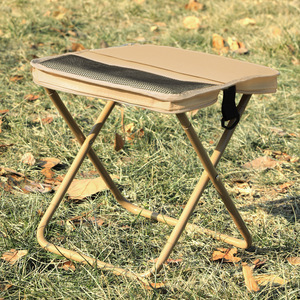 <b>Folding</b> <b>Stool</b> Oxford Cloth Carbon Steel Ultralight Portable Camping Fishing Outdoor Pocket <b>Stool</b> Rectangular Shape - Product Image 1