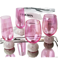 Verre à eau en cristal personnalisé Diamante Gold, transparent, luxe, sans pied, coupe à vin rouge, gobelet pour champagne