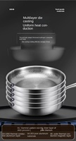 Poêle en titane pur à motif martelé, poêle à frire professionnelle en titane pour la cuisine à domicile, poêle à frire antiadhésive pour la cuisine