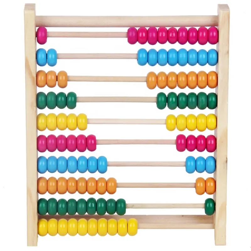子供のための木製そろばんおもちゃを数える子供たちの初期教育インテリジェント学習赤ちゃんモンテッソーリビーズ数学