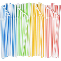 Pailles jetables biodégradables personnalisées en PLA/PP/papier/canne à sucre, pailles longues, pailles pour milkshake