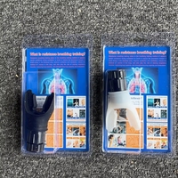 Entrenador de Respiración de Silicona Negra, Dispositivo de Ejercicio Pulmonar