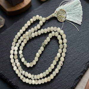 Mala japonaise en améthyste naturelle de 8 mm, en quartz cristallin, faite à la main, pour la guérison et la thérapie, avec technique de sculpture circulaire, porte-bonheur - Product Image 5