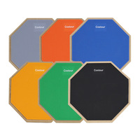 8-Inch Silent Wood Children Practice Drum Pad with Sound-Reduction Feature for Beginner Percussion Board