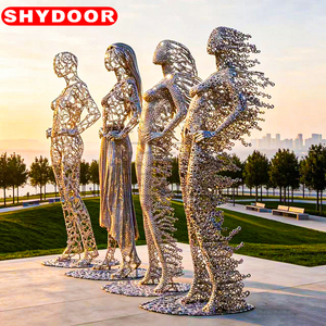 Sculpture personnalisée en acier inoxydable en forme <span class=keywords><strong>de</strong></span> spirale <span class=keywords><strong>de</strong></span> <span class=keywords><strong>vigne</strong></span>, statue métallique moderne abstraite <span class=keywords><strong>de</strong></span> grande taille pour l'extérieur, art <span class=keywords><strong>de</strong></span> jardin et <span class=keywords><strong>de</strong></span> pelouse - Product Image 2